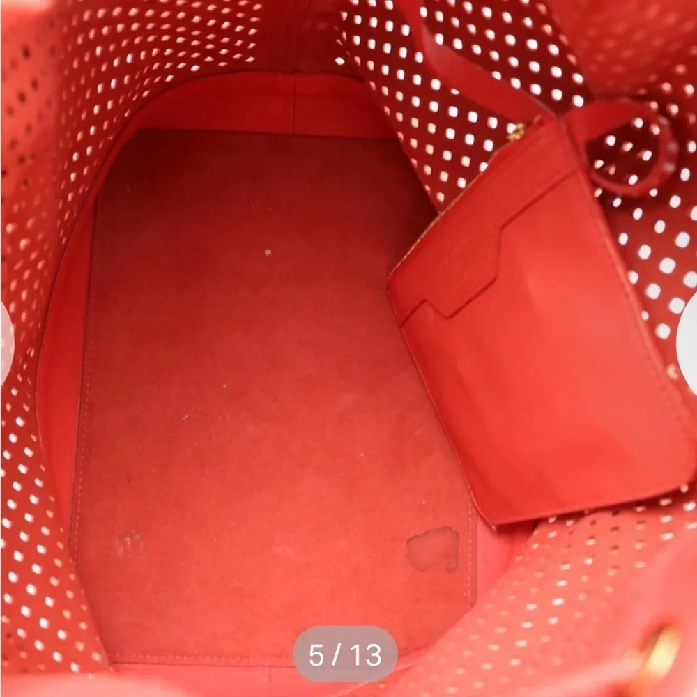 Louis Vuitton Pink Hobo Bag with Perforated Design